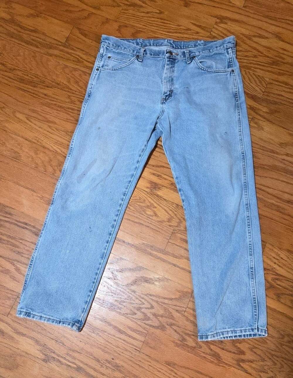 Wrangler Rugged Relaxed Fit Jeans 36x30 Blue Denim Medium Wash